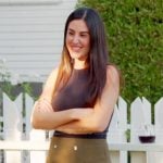 Michelle’s green mini skirt on The Valley