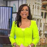 Michelle Miller’s lime green suit on CBS Mornings