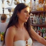 Michelle’s white ring detail dress on The Valley