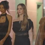 Mikayla’s black lace maxi dress on The Secret Lives of Mormon Wives