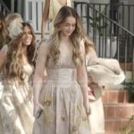 Mikayla’s floral print sleeveless dress on The Secret Lives of Mormon Wives