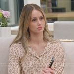 Mikayla’s leopard print pajamas on The Secret Lives of Mormon Wives