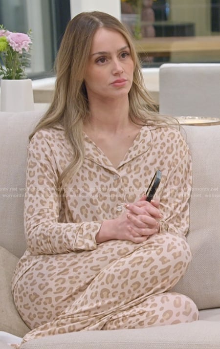 Mikayla's leopard print pajamas on The Secret Lives of Mormon Wives