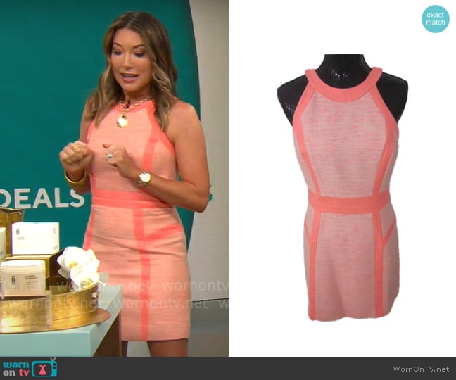 Milly Tweed Woven Dress worn by Courtney Cason on CBS Mornings