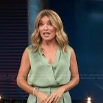 Kit’s green wrap top and shorts on Access Hollywood