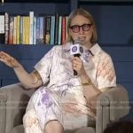 Emma Straub’s printed short sleeve jumpsuit on Today