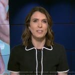 Molly’s contrast trim knit top on Today