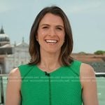 Molly’s green textured dress on Today
