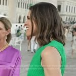 Molly’s green textured dress on Today