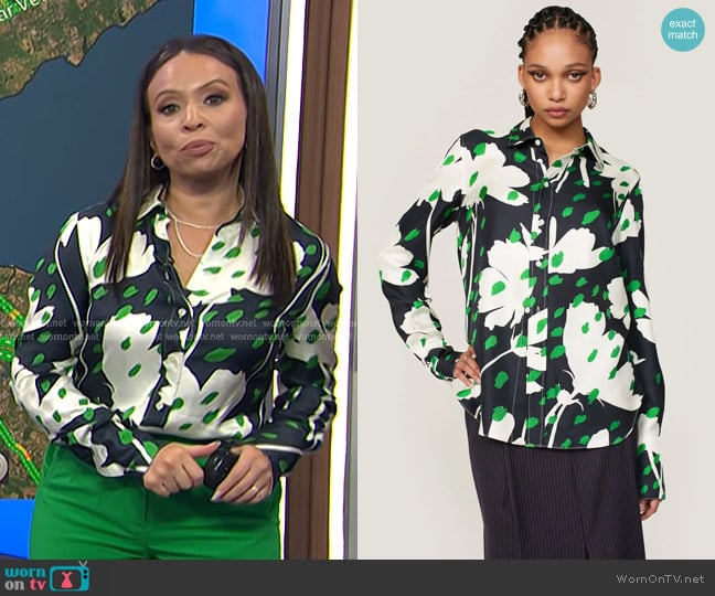 Monse Back Cowl Shirt worn by Adelle Caballero on Today