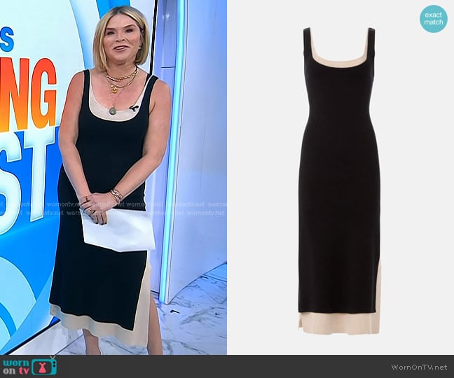 Naadam Luxe Cotton Silk Layered Tank Dress worn by Jenna Bush Hager on Today