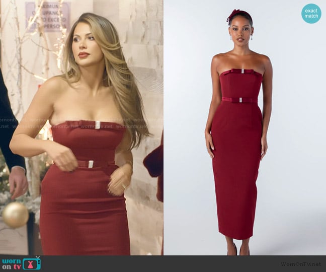 Nana Jacqueline Demi Bow Dress worn by Demi Engemann on The Secret Lives of Mormon Wives