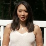 Nancy Chen’s knit tank top and printed shorts on CBS Mornings