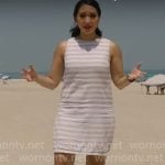 Nancy Chen’s stripe mini dress on CBS Mornings