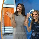 Natalie’s grey belted midi dress on Today