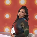 Nessa Diab’s printed mesh dress on Today