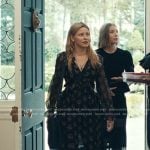 Nicky’s black floral maxi dress on The Better Sister