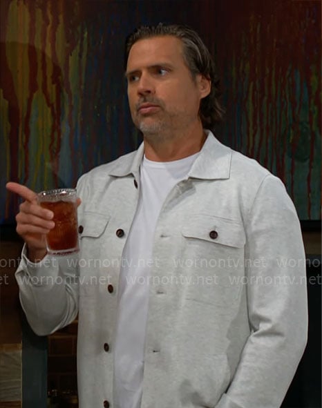 Nick's grey overshirt on The Young and the Restless