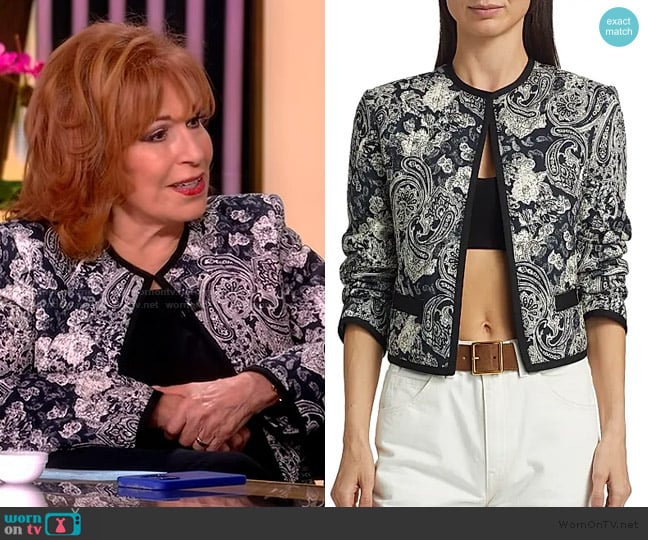 Nili Lotan Bono Paisley Jacket worn by Joy Behar on The View