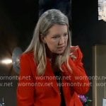 Nina’s red blazer on General Hospital