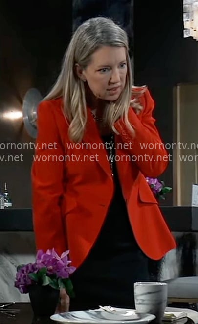 Nina's red blazer on General Hospital