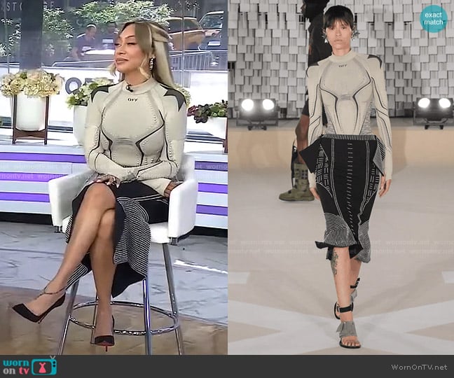 OFf-White Fall 2025 Collection worn by La La Anthony on Today