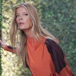 Phyllis’s orange printed dress on The Young and the Restless