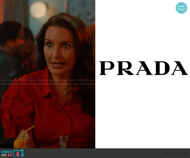 Prada Vintage Top worn by Charlotte York (Kristin Davis) on And Just Like That