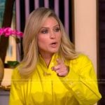 Sara’s yellow belted shirtdress on The View