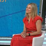 Dr. Jennifer Haythe’s red midi dress on Today
