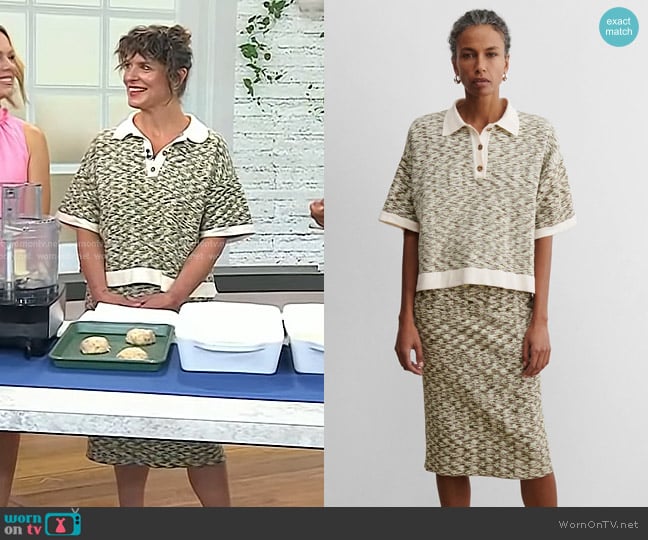 Rachel Comey Staub Polo and Marlow Skirtv worn by Vivian Howard on Today
