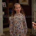 Rachel’s floral smocked dress on Days of our Lives