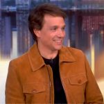 Ralph Macchio’s brown suede jacket on The View