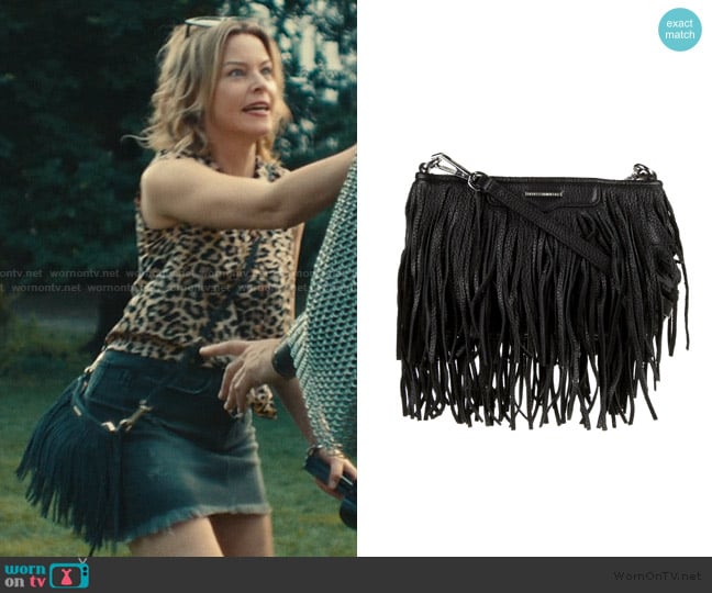 Rebecca Minkoff Finn Fringe Crossbody Bag worn by Nicky Macintosh (Elizabeth Banks) on The Better Sister