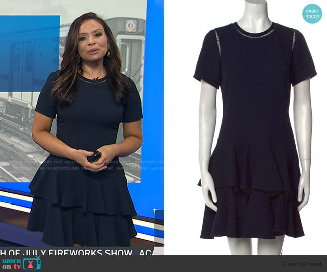 Rebecca Taylor Silk Mini Dress worn by Adelle Caballero on Today
