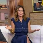 Rebecca’s navy belted shirtdress on Good Morning America