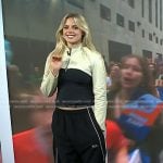 Reneé Rapp’s black side stripe pants on Today