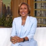 Robin’s light blue blazer and pants on Good Morning America