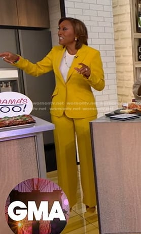 Robin's yellow blazer on Good Morning America