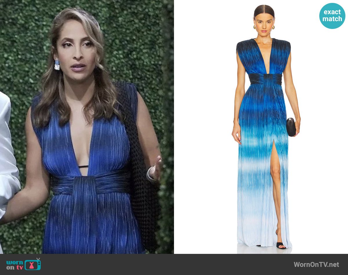 Sabina Musayev Emmeline Dress worn by Lily Winters (Christel Khalil) on The Young and the Restless