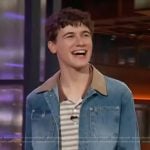 Sam Nivola’s denim jacket on The Kelly Clarkson Show