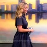 Sara’s navy shirtdress on The View