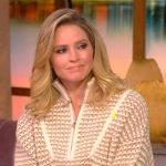 Sara’s knit cropped sweater on The View
