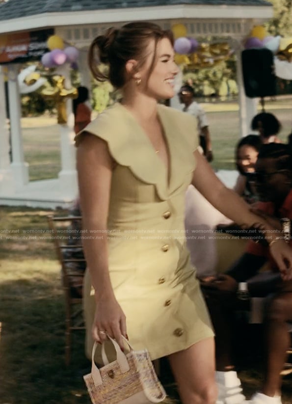 Sarah's scalloped mini dress on The Chi