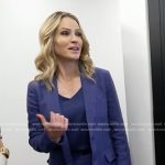 Sara’s blue blazer and Shorts on Good Morning America