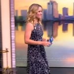 Sara’s black floral cutout sleeveless dress on The View
