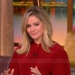 Sara’s red belted dress on The View