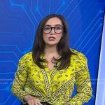 Savannah’s yellow bandana print top on Today