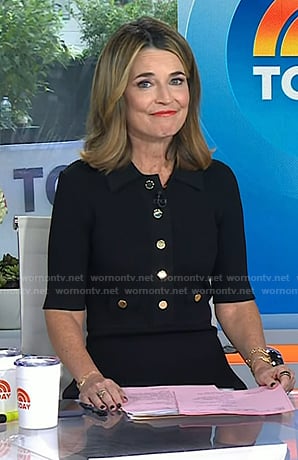 Savannah's black polo dress on Today
