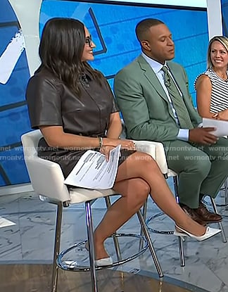 Savannah's white slingback pumps on Today